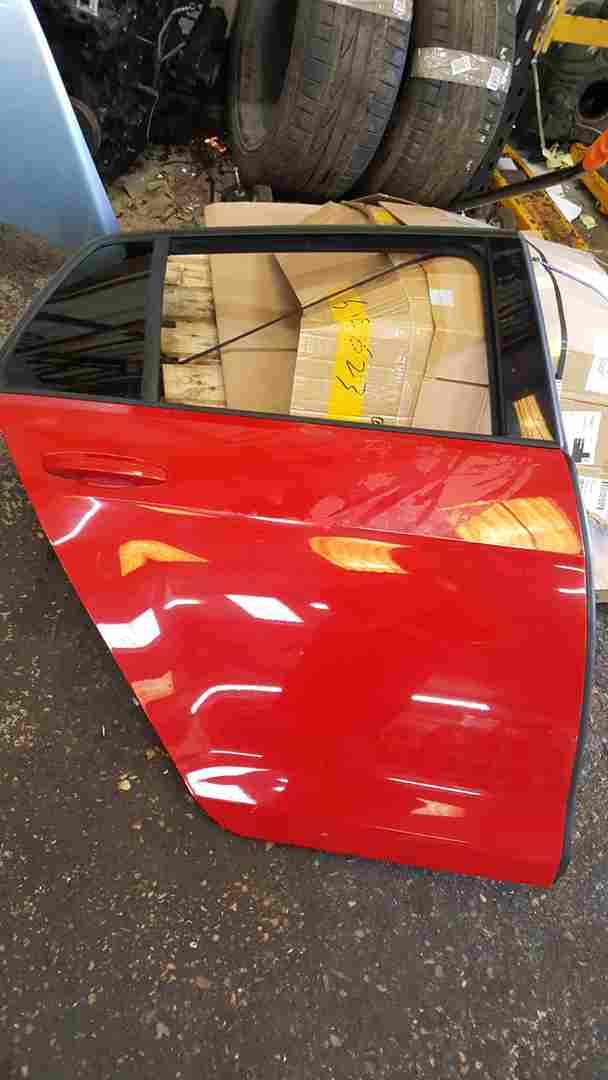 Volkswagen Golf MK7 2012-2017 Drivers OSR Rear Door RED Ly3d