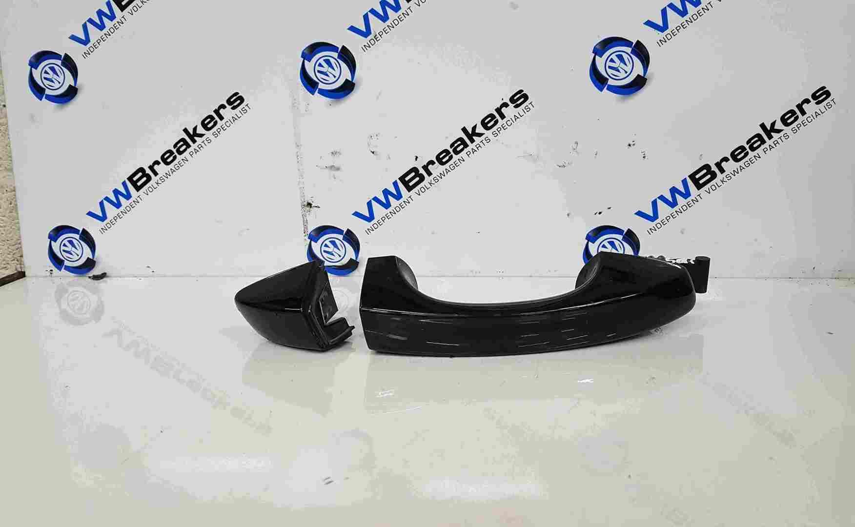 Volkswagen Golf MK7 2012-2017 Drivers OSR Rear Exterior Door Handle Black LC9Z