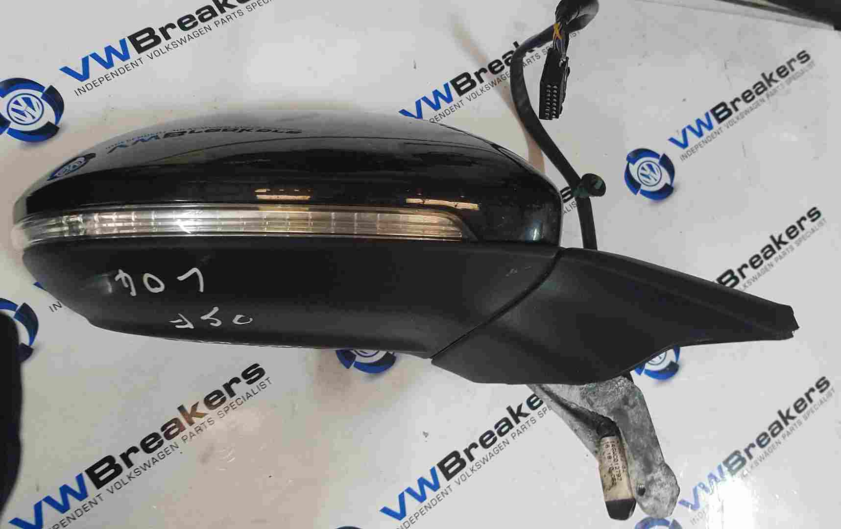 Volkswagen Golf MK7 2012-2017 Drivers Os Wing Mirror Black Lo41  needs mirror