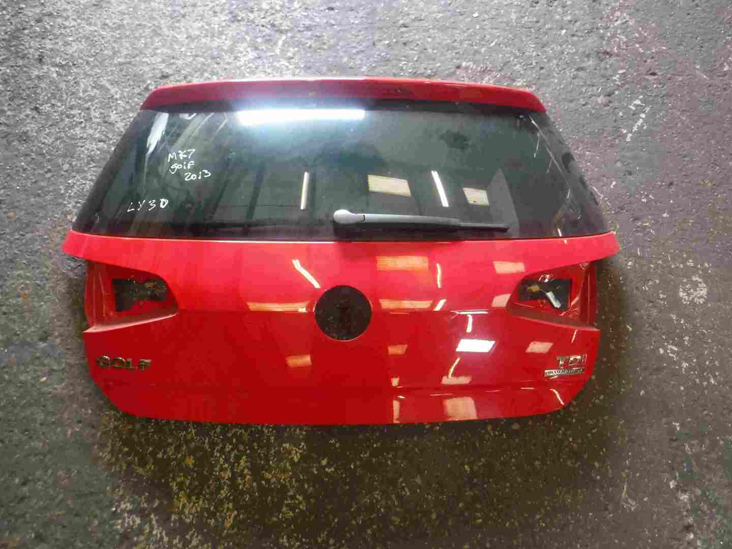 Volkswagen Golf MK7 2012-2017 Rear Tailgate Boot RED LY3D