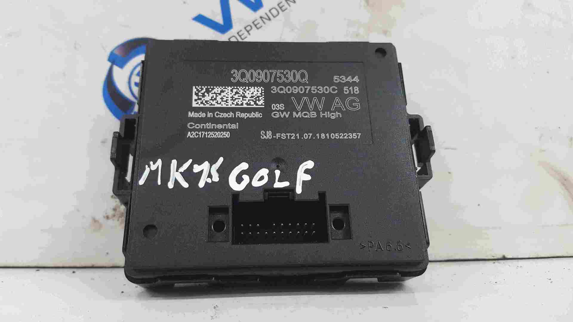 Volkswagen Golf MK7 2017-2020 Gateway Control Module Unit 3Q0907530Q