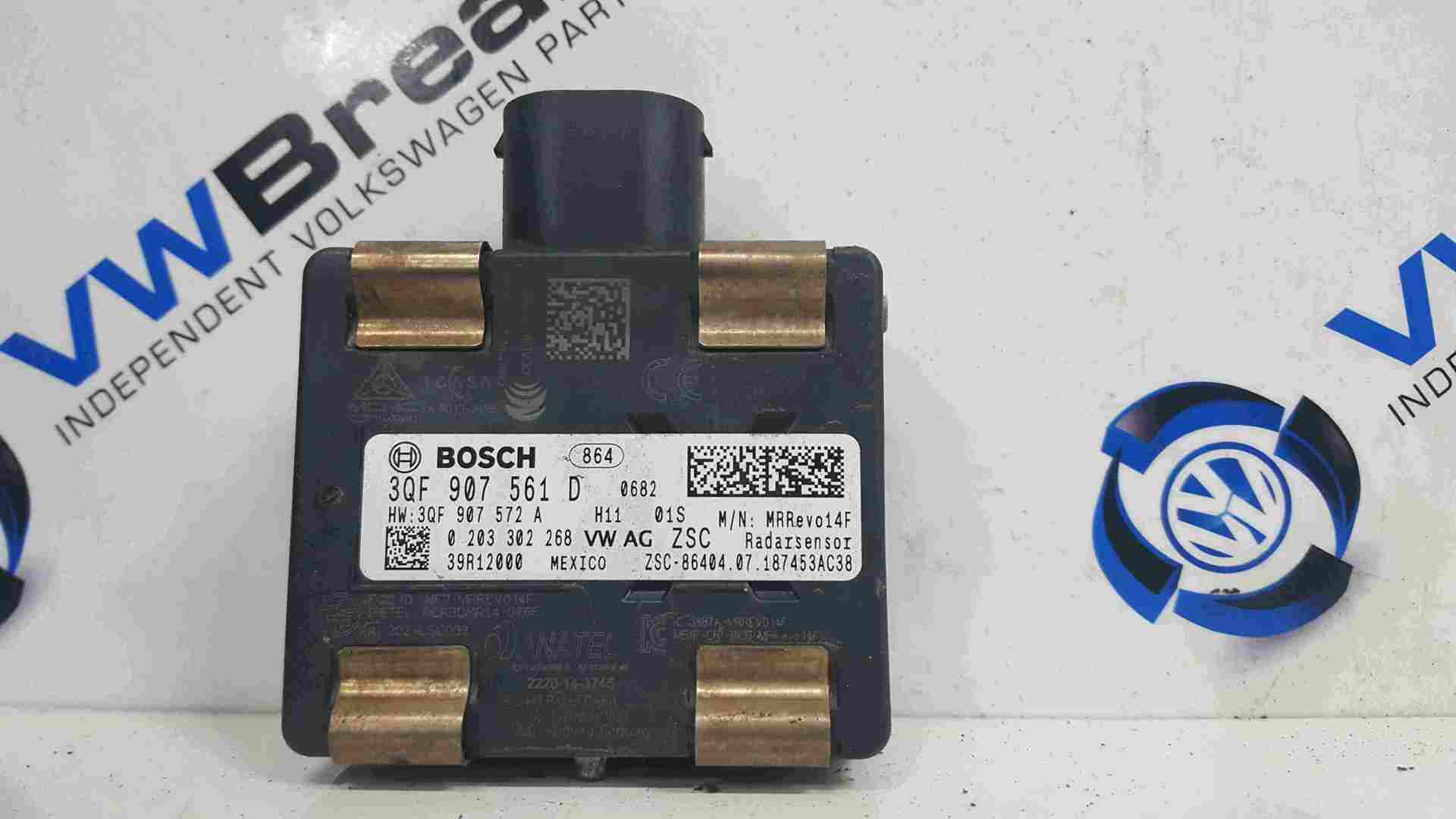 Volkswagen Golf MK7.5 2017-2020 Radar Sensor Control Unit Cruise 3QF907561D