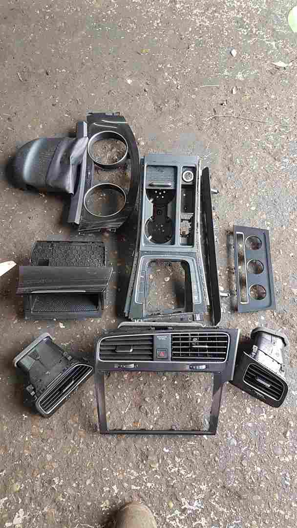 Volkswagen Golf Mk7.5 2017-2020 Heater Control Surround Dashboard Trims Set Grey