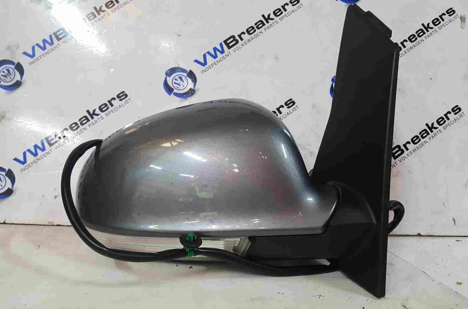 Volkswagen Golf Plus MK5 2003-2009 Drivers Os Wing Mirror Grey La7t