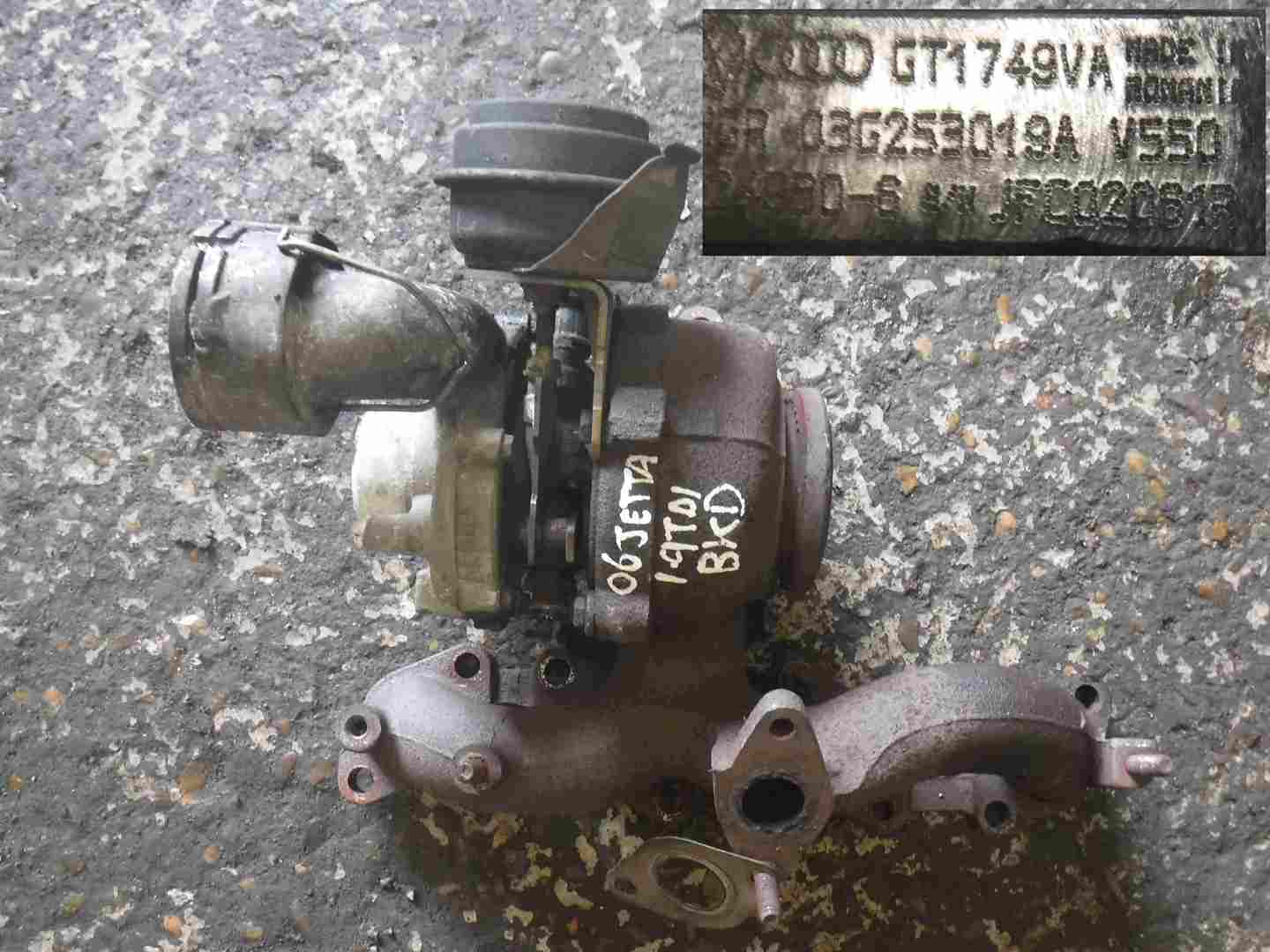 Volkswagen Jetta   Golf MK5 2005-2011 2.0 TDI Turbo Charger Unit 03G253019A