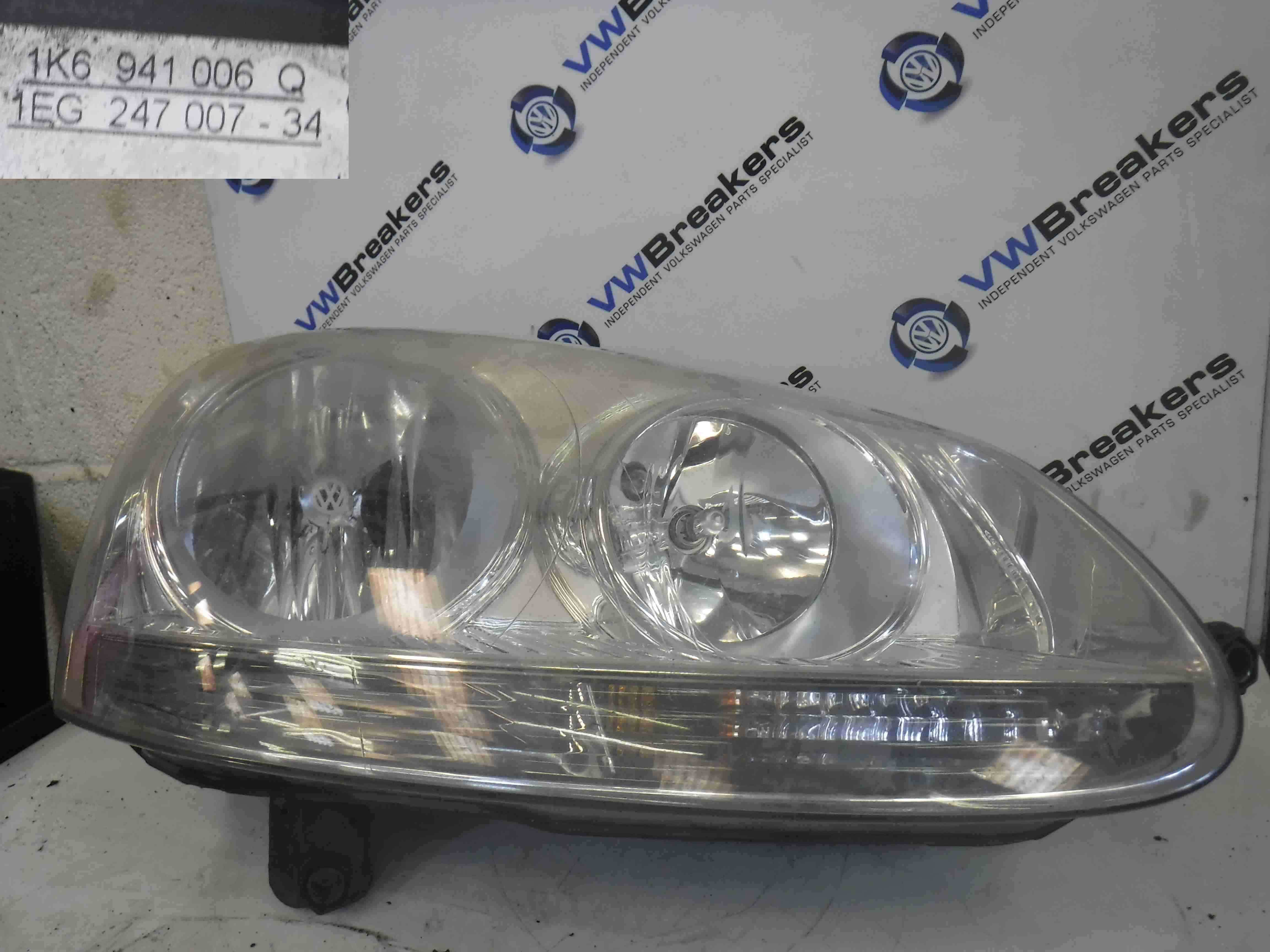 Volkswagen Jetta A5 20052011 Drivers OSF Front Headlight