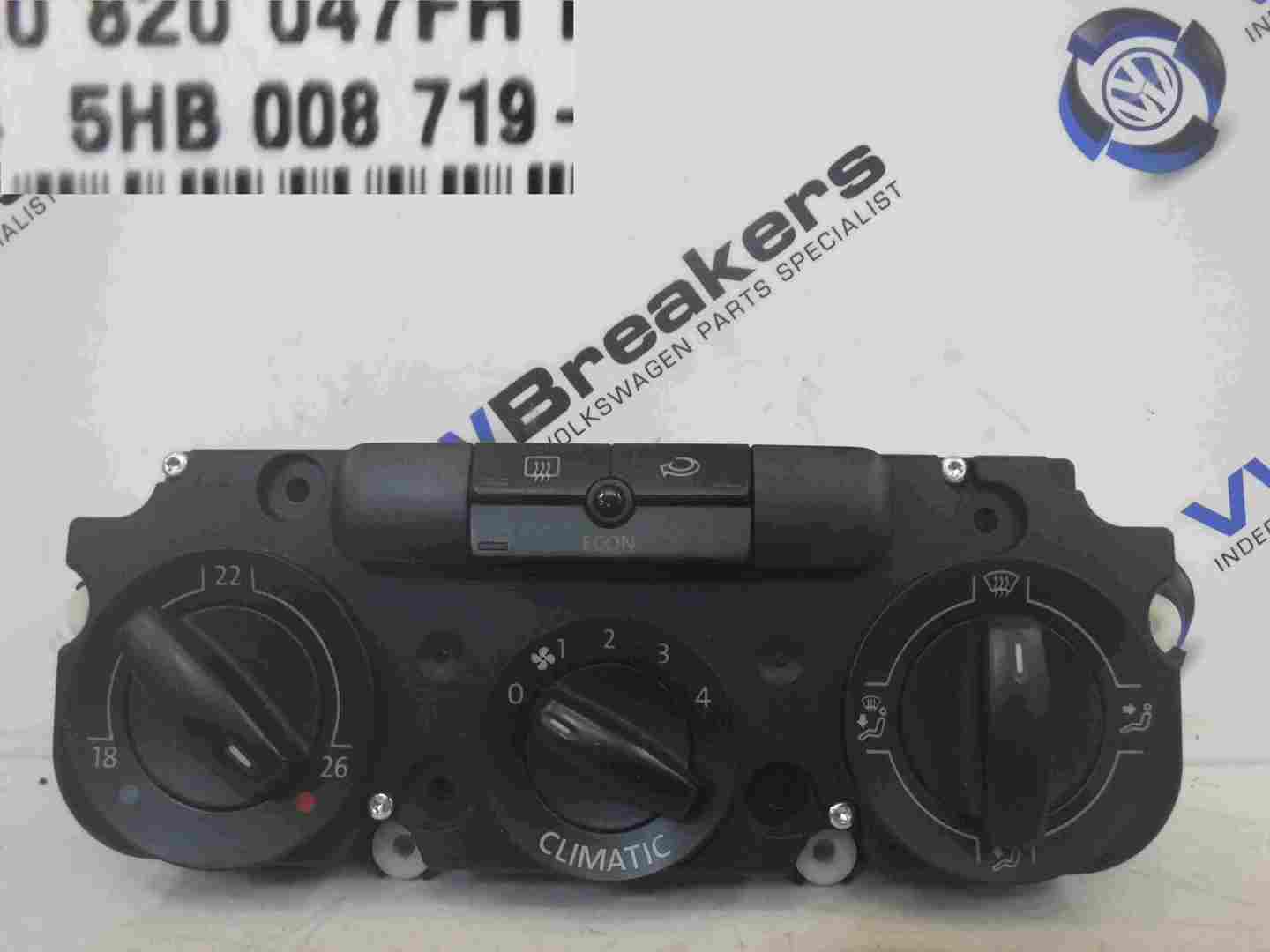 Volkswagen Jetta A5 2005-2011 Heater Control Dials Climate Aircon 5HB008719