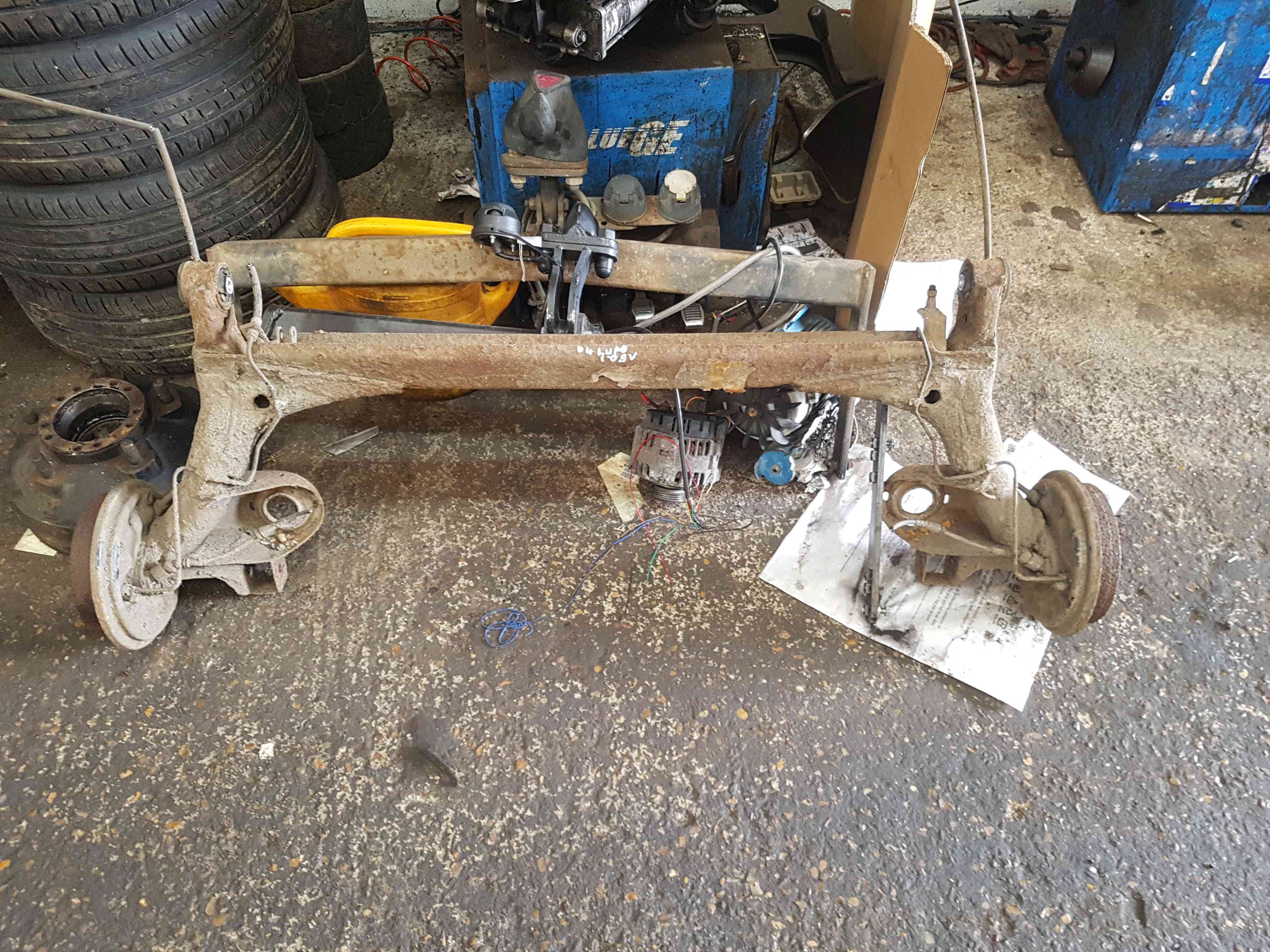Volkswagen Lupo 1998-2005 Rear Axle Complete Drums