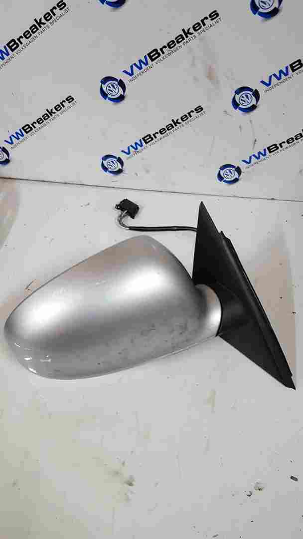 Volkswagen Passat 2001-2005 B5.5 Drivers Os Wing Mirror Silver La7w