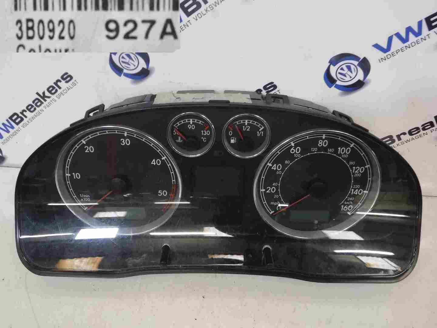 Volkswagen Passat 2001-2005 B5.5 Instrument Panel Dials Clocks 160k 3B0920927A