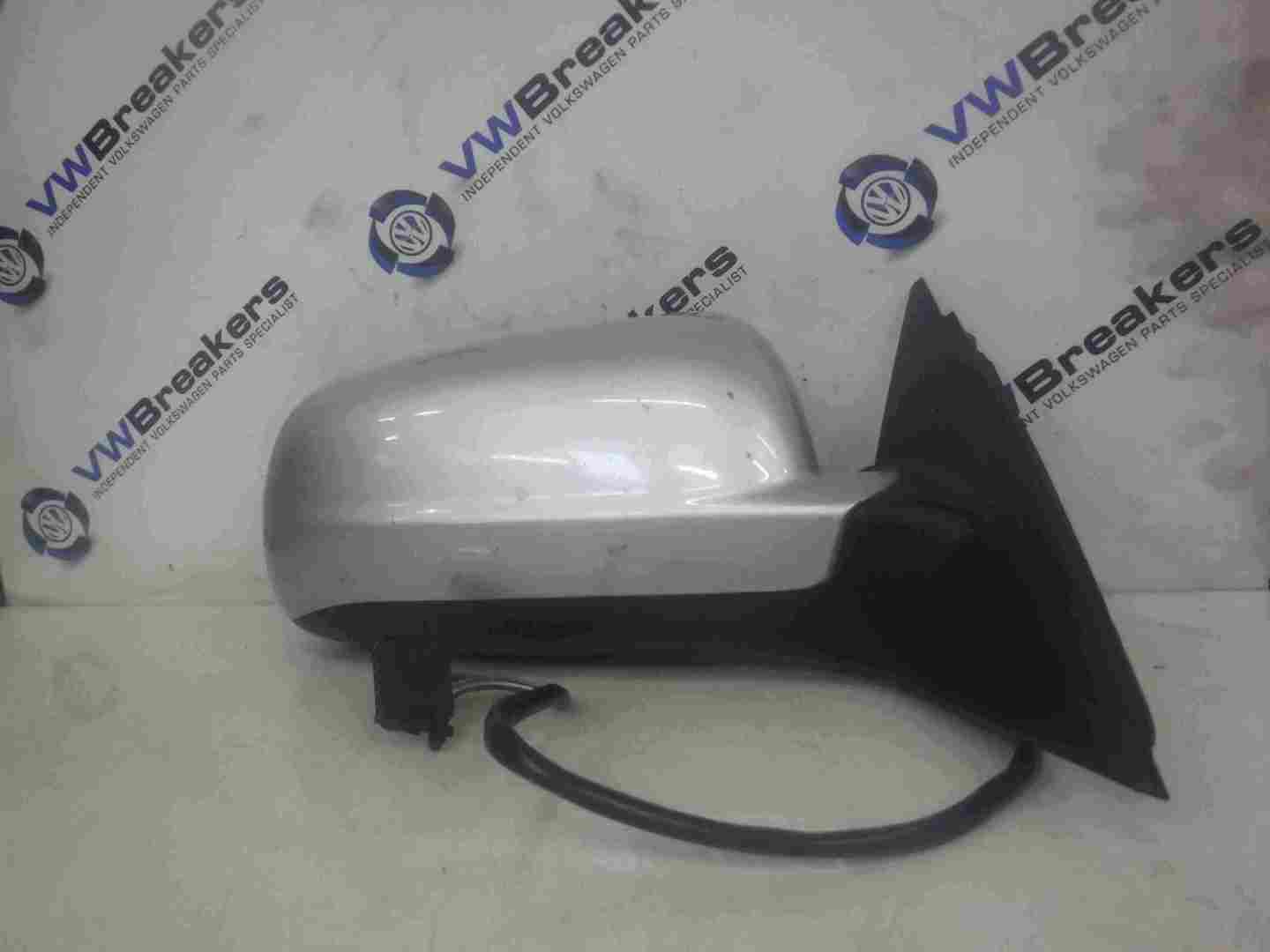 Volkswagen Passat B5 1996-2000 Drivers OS Wing Mirror Silver LA7W