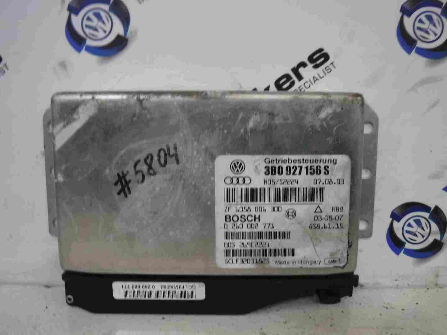 Volkswagen Passat B5.5 2001-2005 Automatic Gearbox Module Computer 3B0927156S