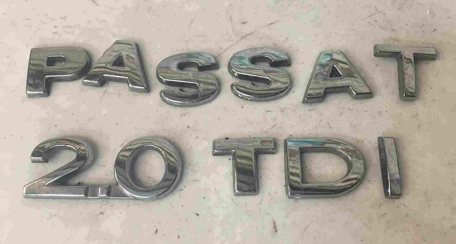 Volkswagen Passat B6 2005-2010 2.0 TDi Passat Badge Emblem Letters