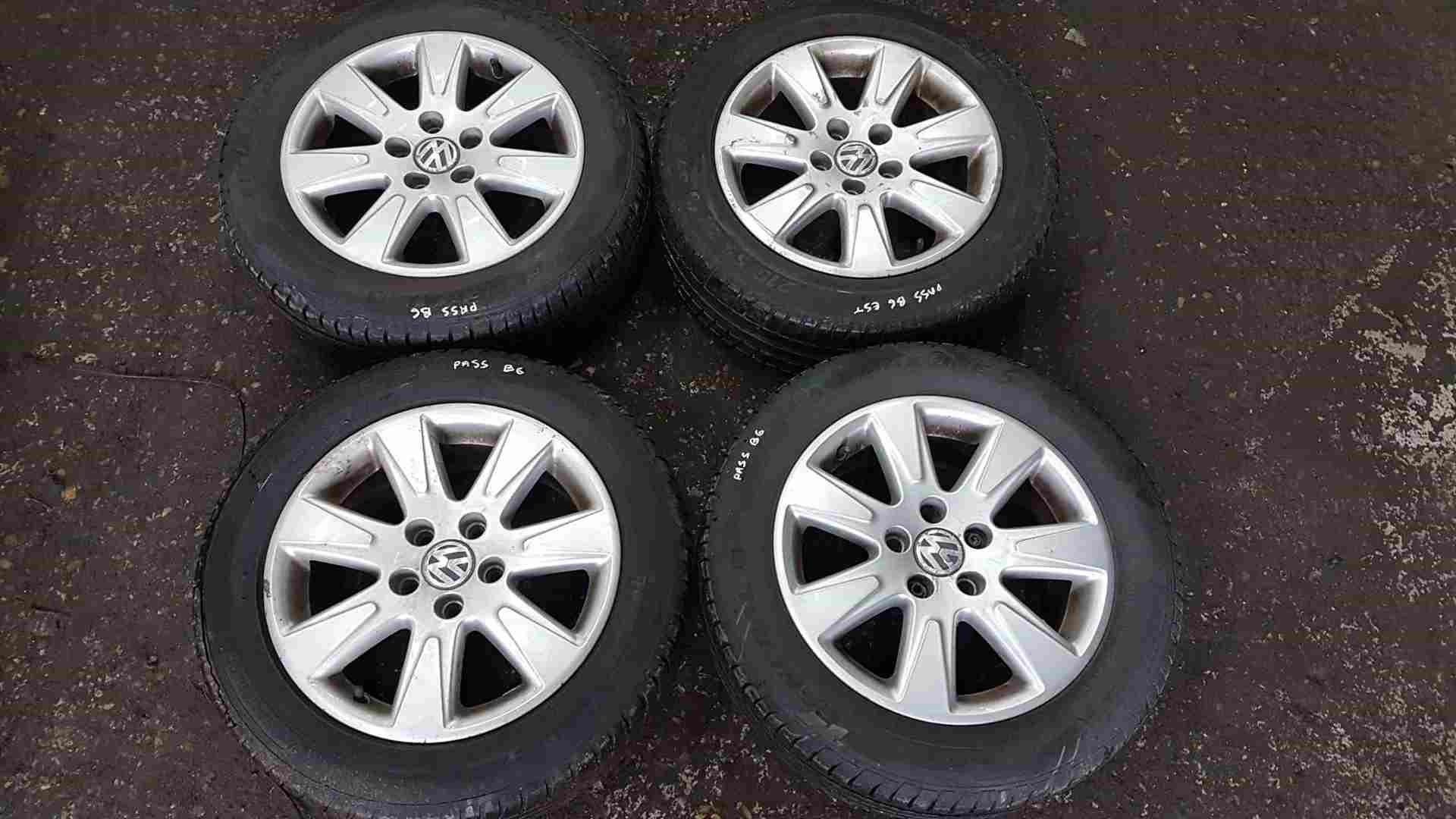 Volkswagen Passat B6 2005-2010 Alloy Wheels SET + tyres X4 16Inch 3C0601025ae