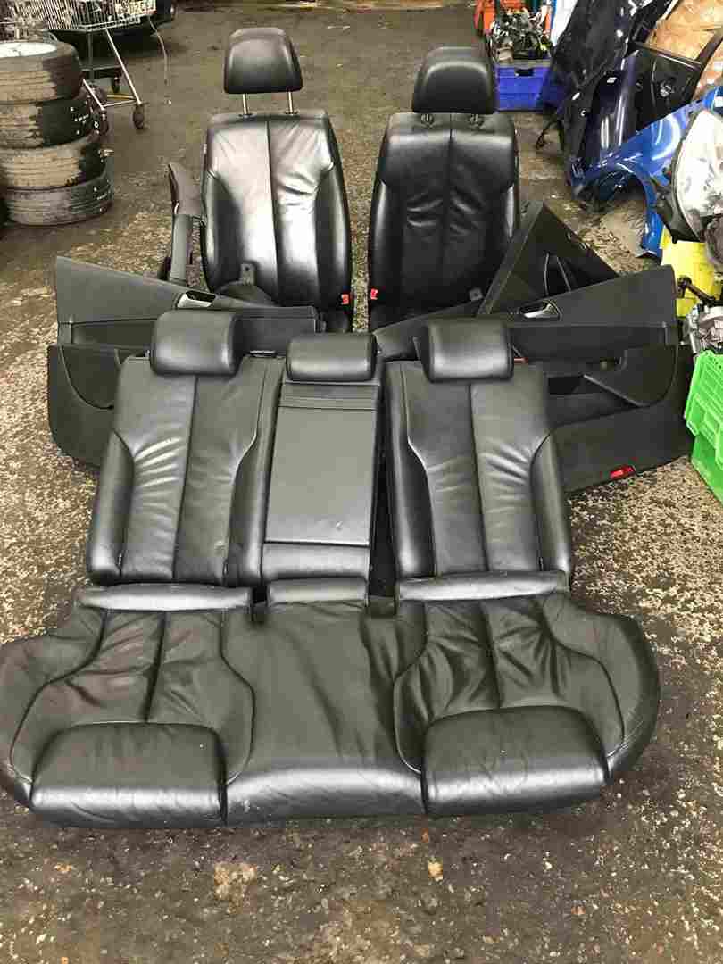Volkswagen Passat B6 2005-2010 Black Leather Interior Set Cards Seats Chairs