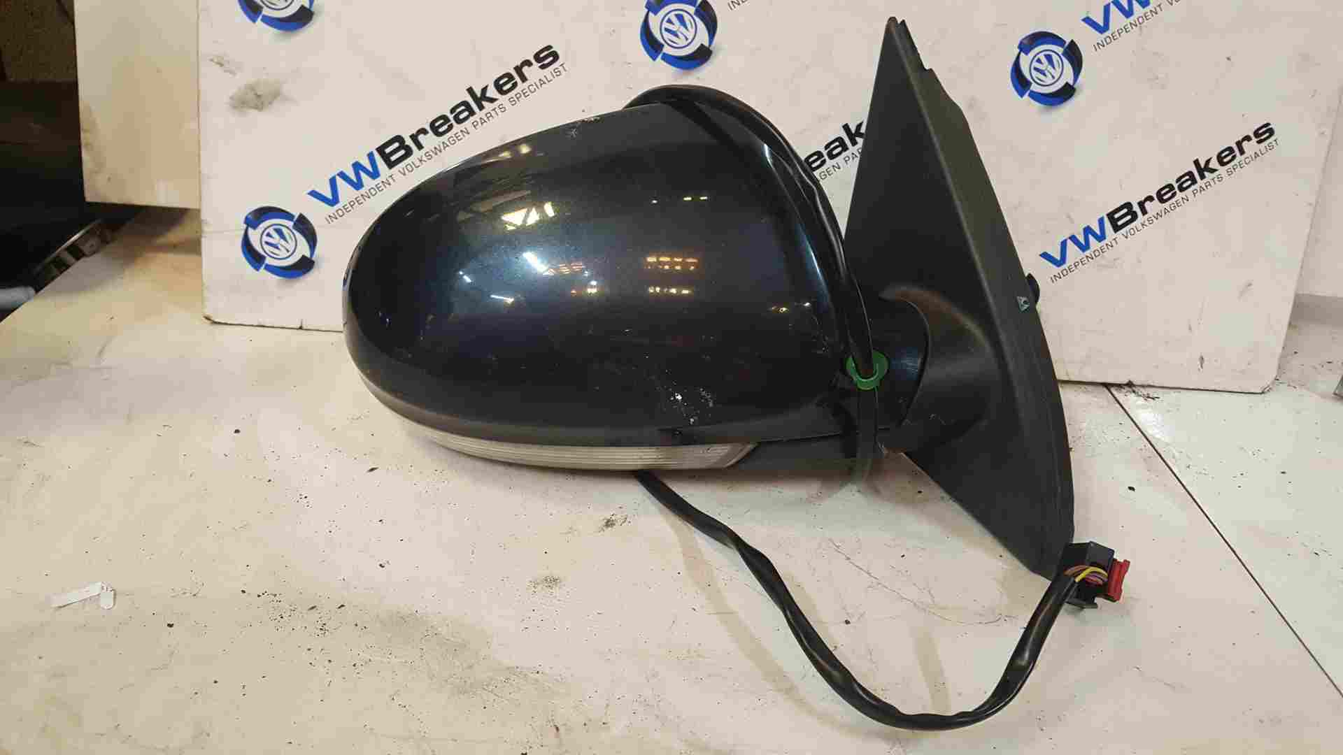 Volkswagen Passat B6 2005-2010 Driver Os Wing Mirror Blue Lc5f