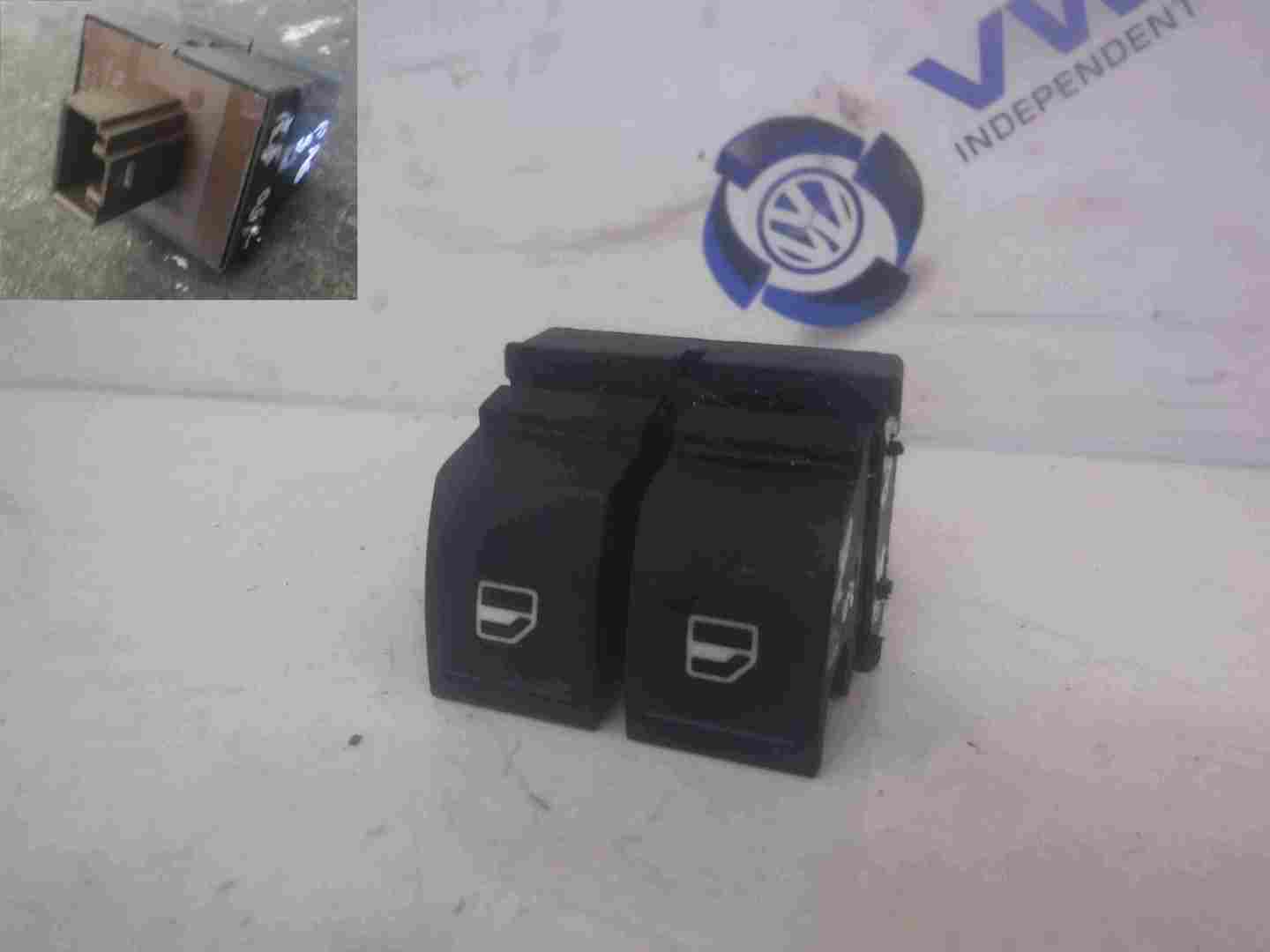 Volkswagen Passat B6 2005-2010 Drivers OSF Front Window Switch Brown Plug