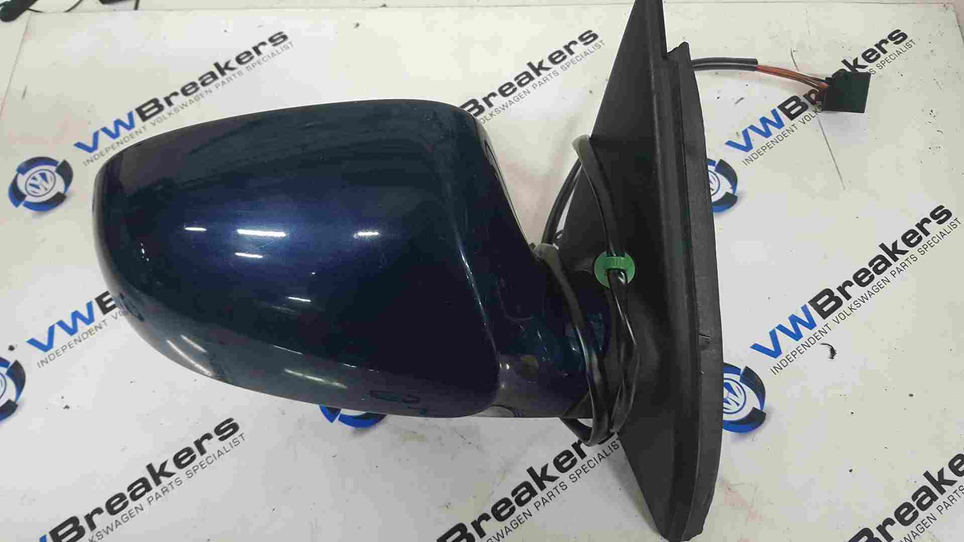 Volkswagen Passat B6 2005-2010 Drivers Os Wing Mirror Blue LD5Q