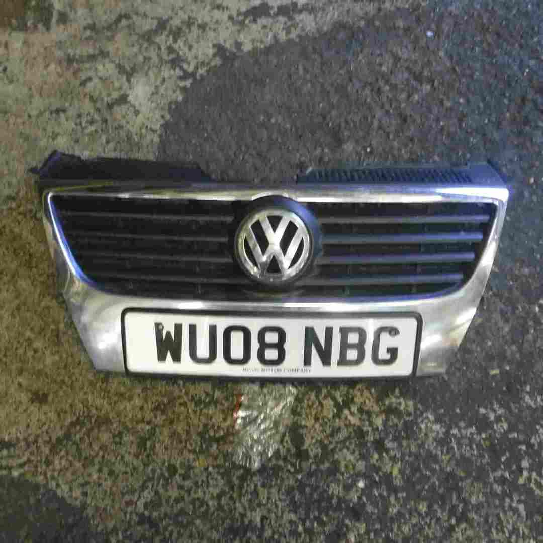 Volkswagen Passat B6 20052010 Front Bumper Chrome Grill Insert Store Used Volkswagen Parts