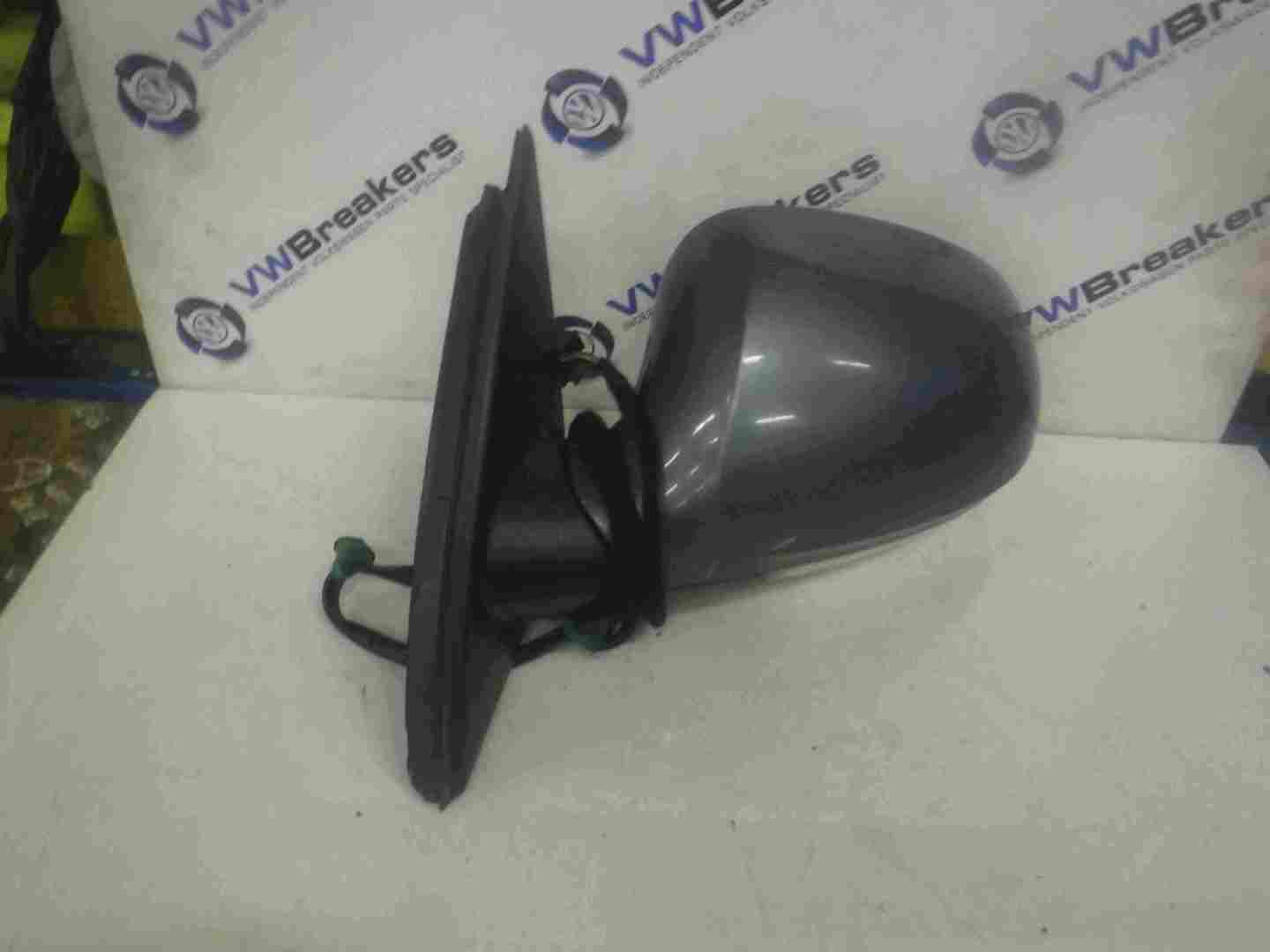 Volkswagen Passat B6 2005-2010 Passeenger NS Wing Mirror Grey LA7T