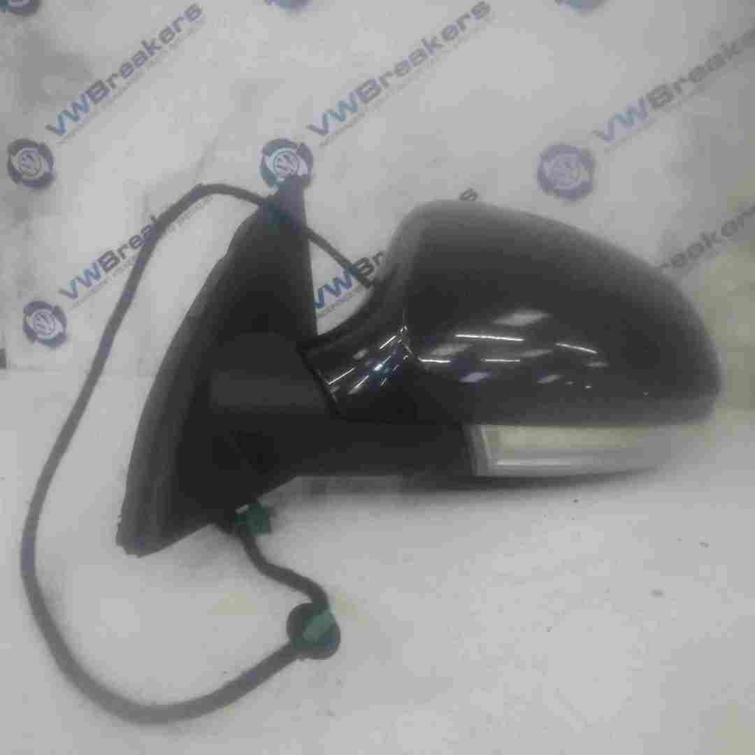 Volkswagen Passat B6 2005-2010 Passenger NS Wing Mirror Black LC9X Indicator