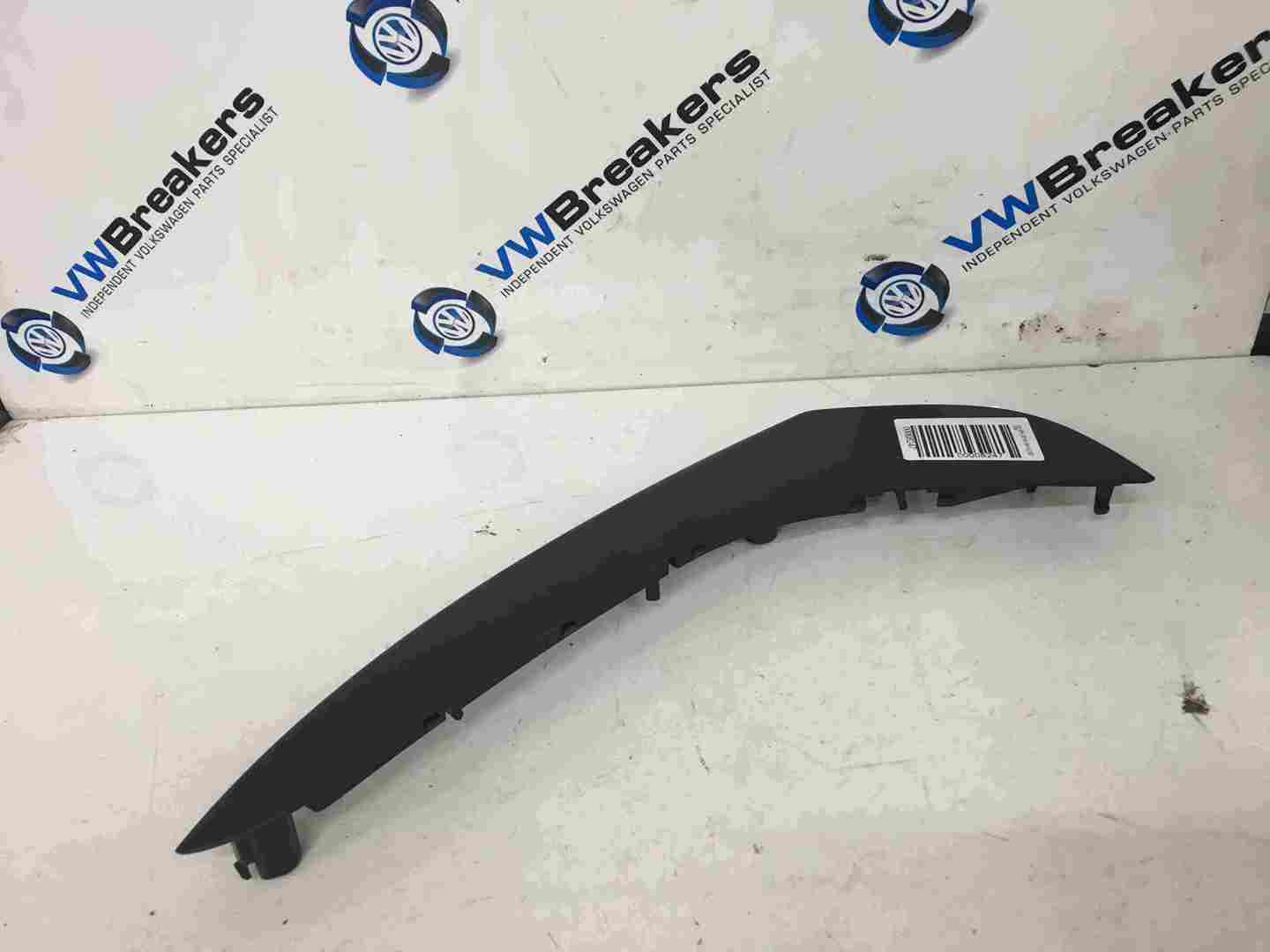 Volkswagen Passat B6 2005-2010 Passenger NSR Rear Door Card Black Handle Trim