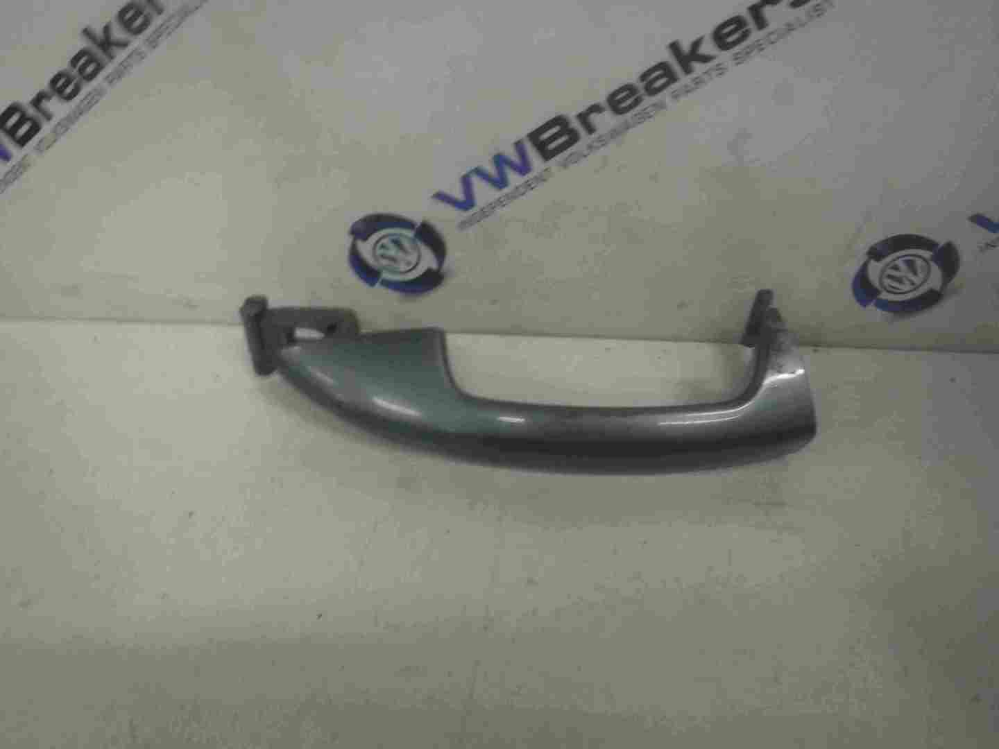Volkswagen Passat B6 2005-2010 Passenger NSR Rear Exterior Door Handle Grey LA7T