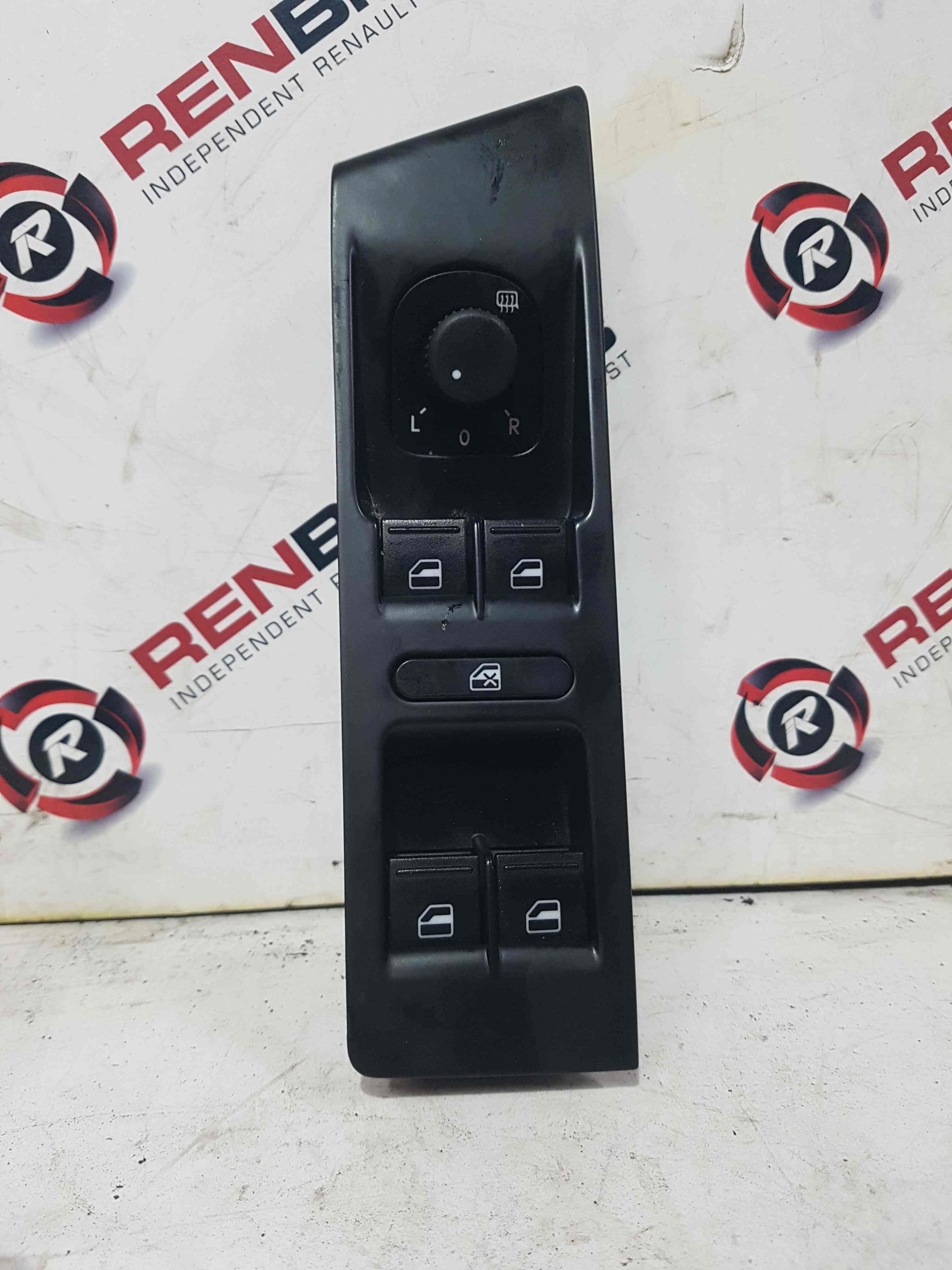 Volkswagen Passat B7 2010-2015 Drivers OSF Window Switches Mirror Adjuster Silve