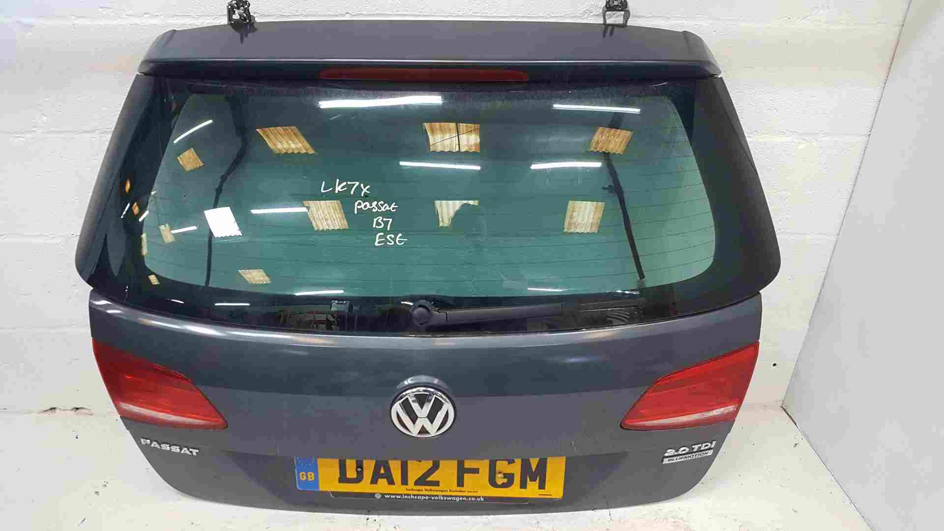 Volkswagen Passat Estate B7 20102015 Rear Tailgate Boot Grey Lk7x