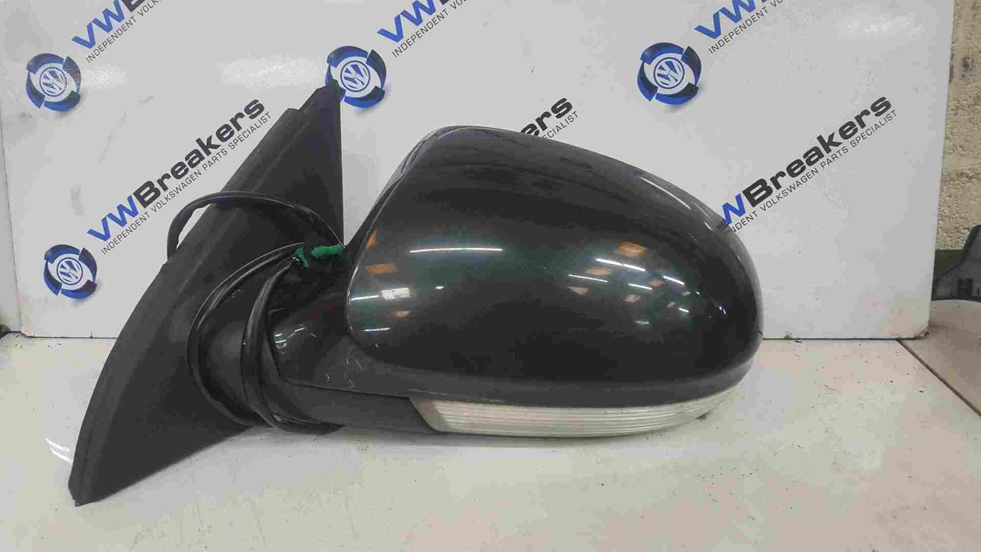 Volkswagen Passat Saloon 2005-2010 Passenger NS Wing Mirror Green LC6S