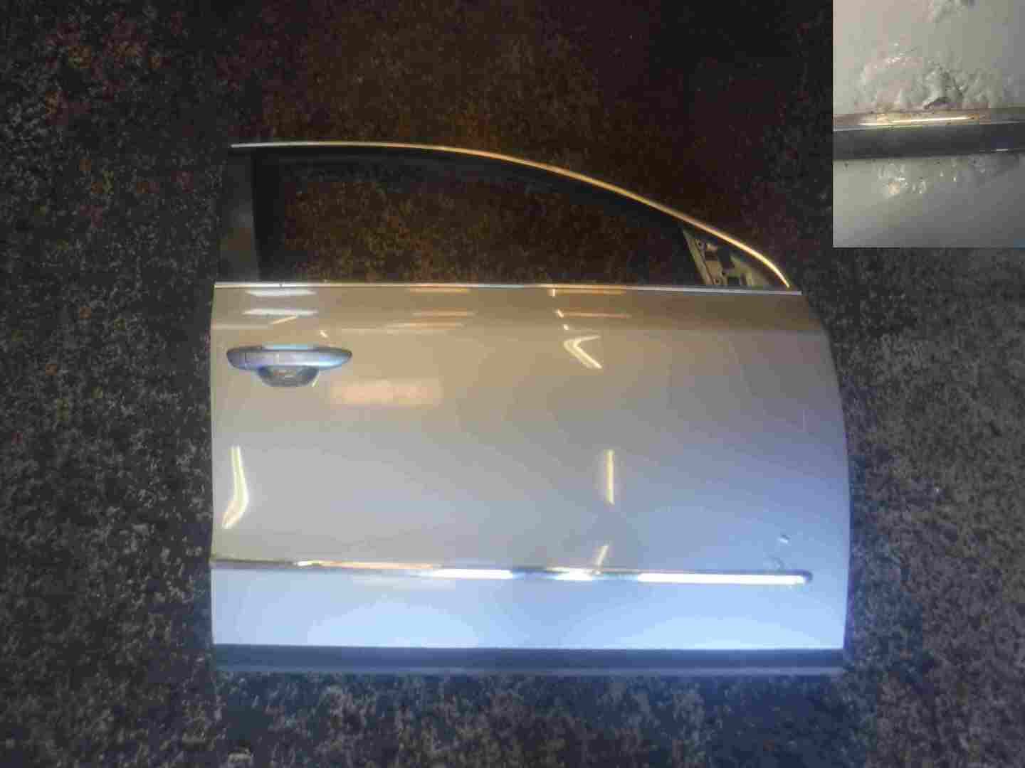 Volkswagen Passat Saloon B6 2005-2010 Drivers OSF Front Door Silver LB5M