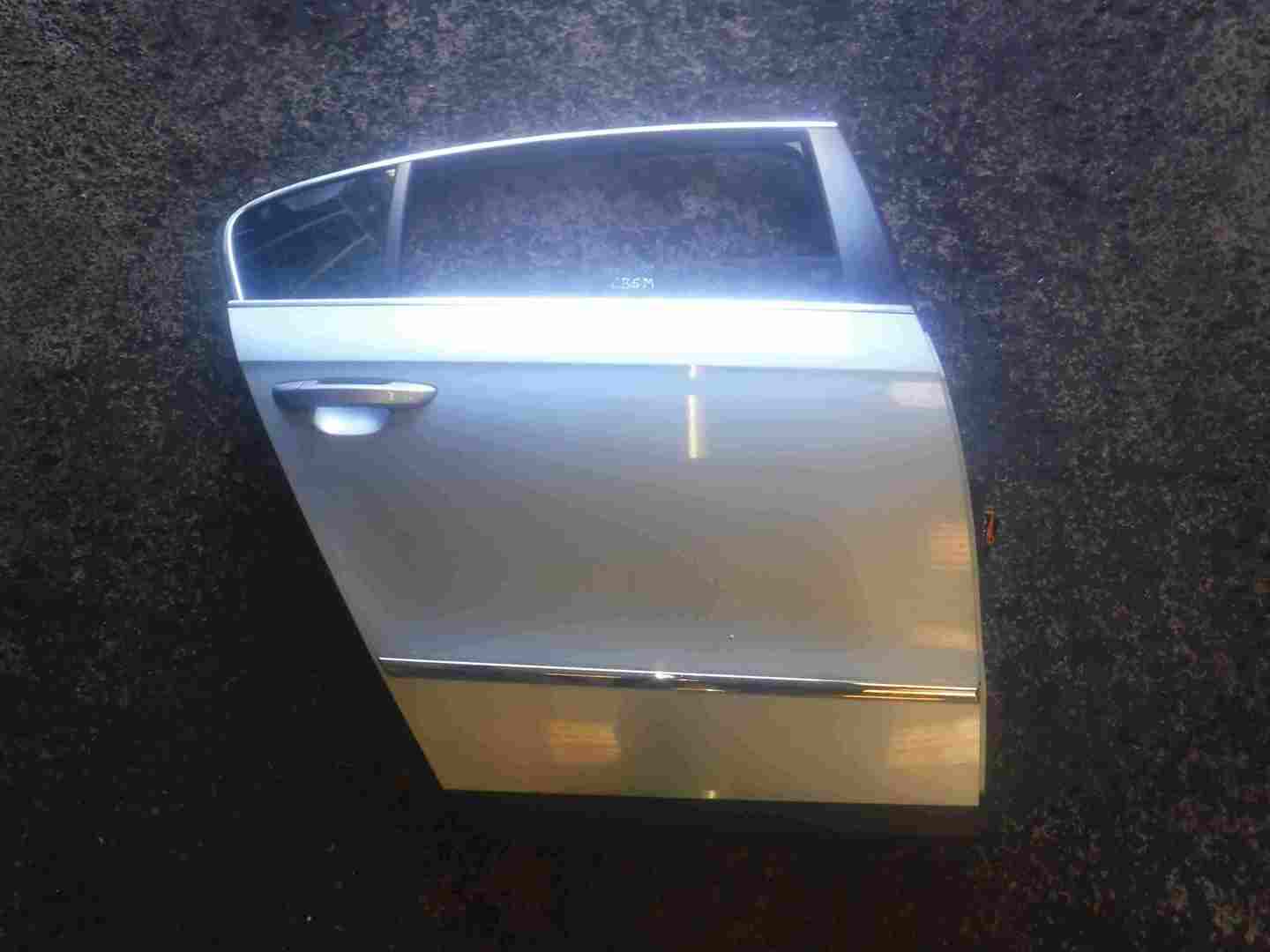 Volkswagen Passat Saloon B6 2005-2010 Drivers OSR Rear Door Silver LB5M