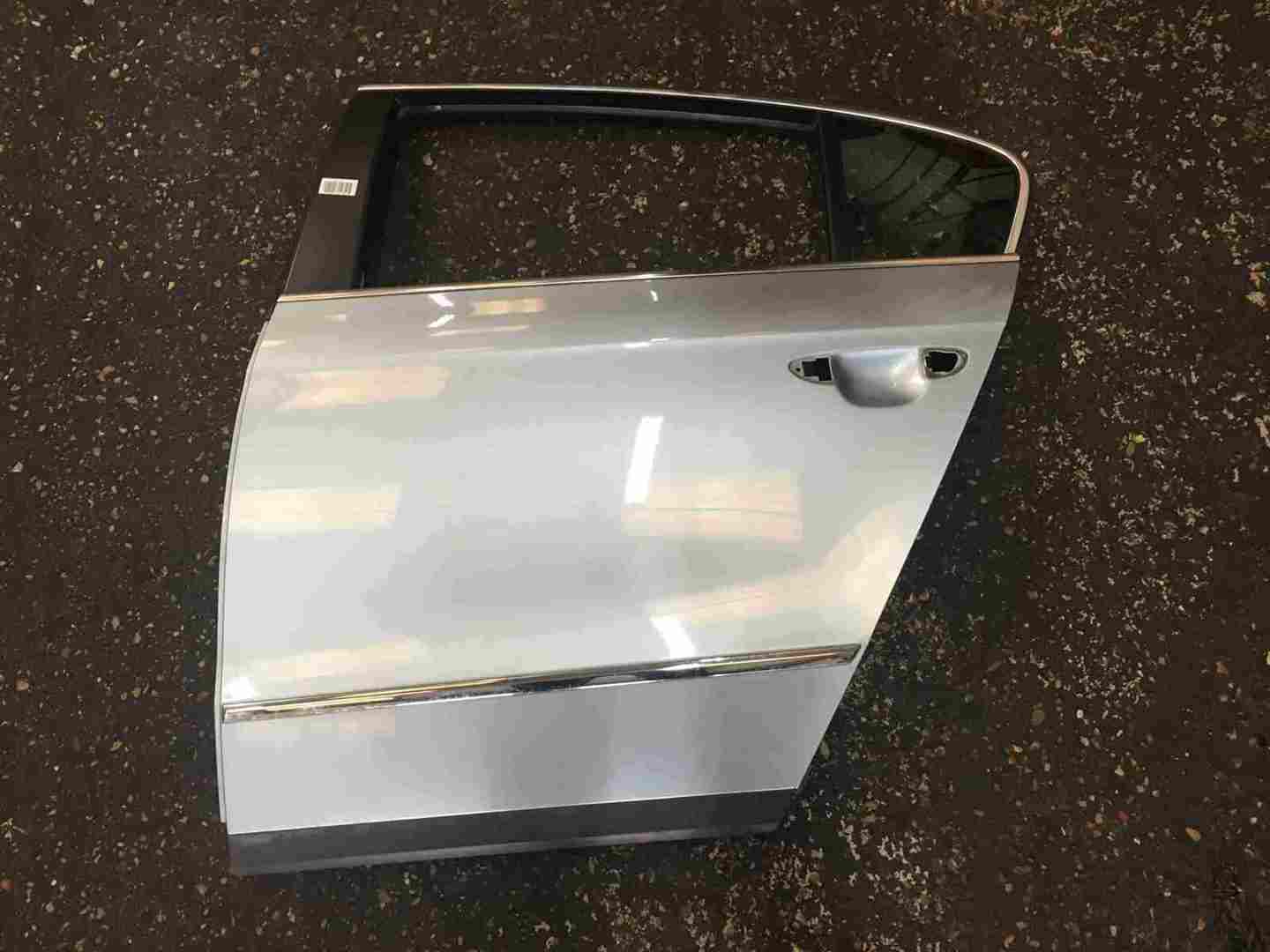 Volkswagen Passat Saloon B6 2005-2010 Passenger NSR Rear Door Blue Silver LB5M