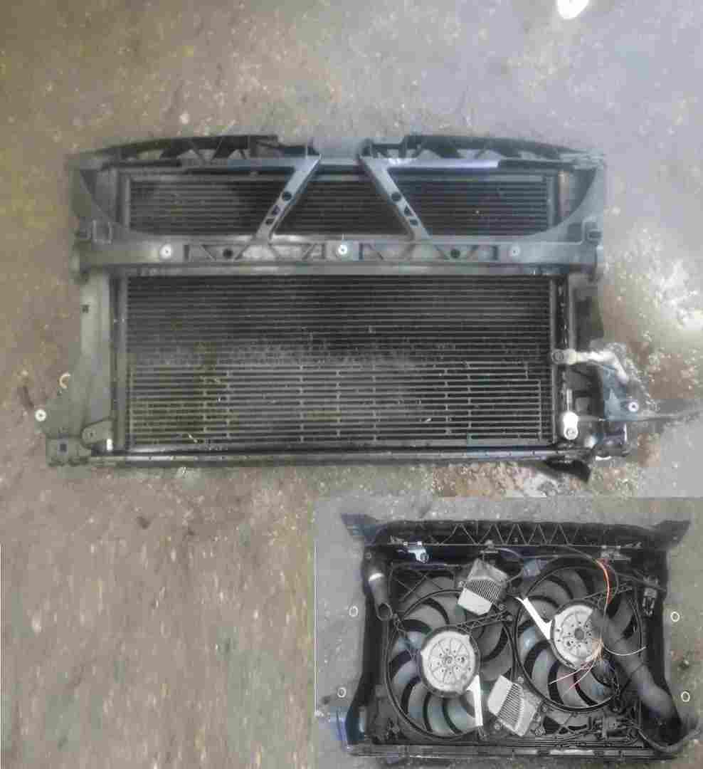 Volkswagen Phaeton 2002-2006 3.0 TDi Radiator Cooling Fan Rad Pack Slam Panel