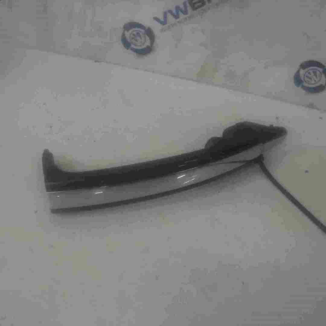 Volkswagen Phaeton 2002-2006 Passenger NSR Rear Black Chrome Exterior Handle