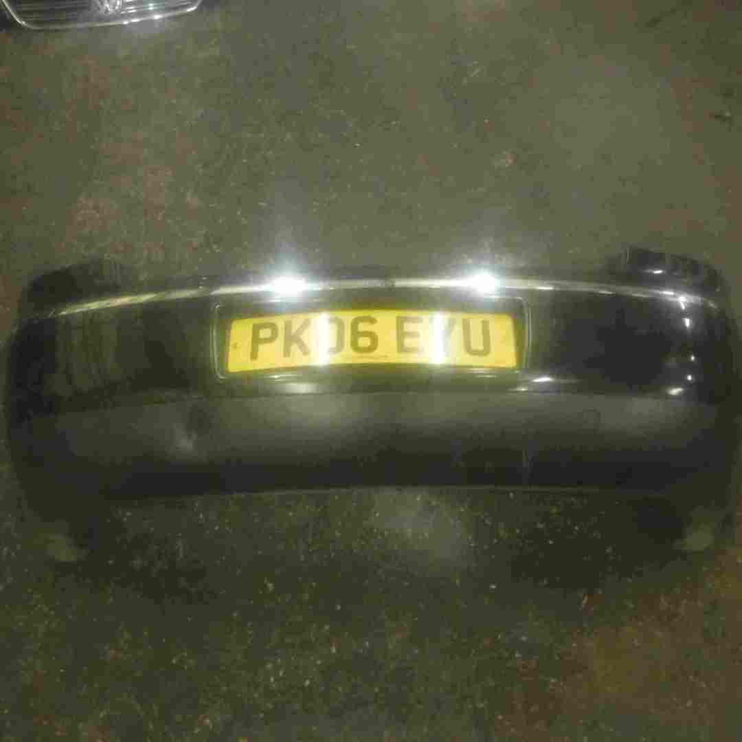 Volkswagen Phaeton 2002-2006 Rear Bumper Black LR9V