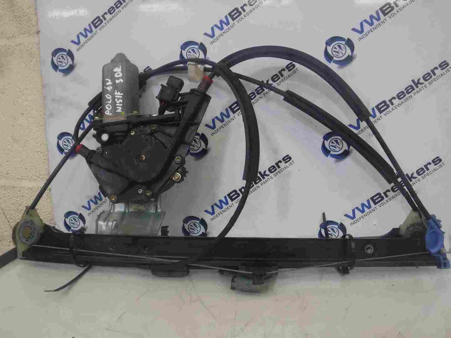 Volkswagen Polo 1999-2003 6N2 Passenger NSF Front Window Motor Regulator 3dr