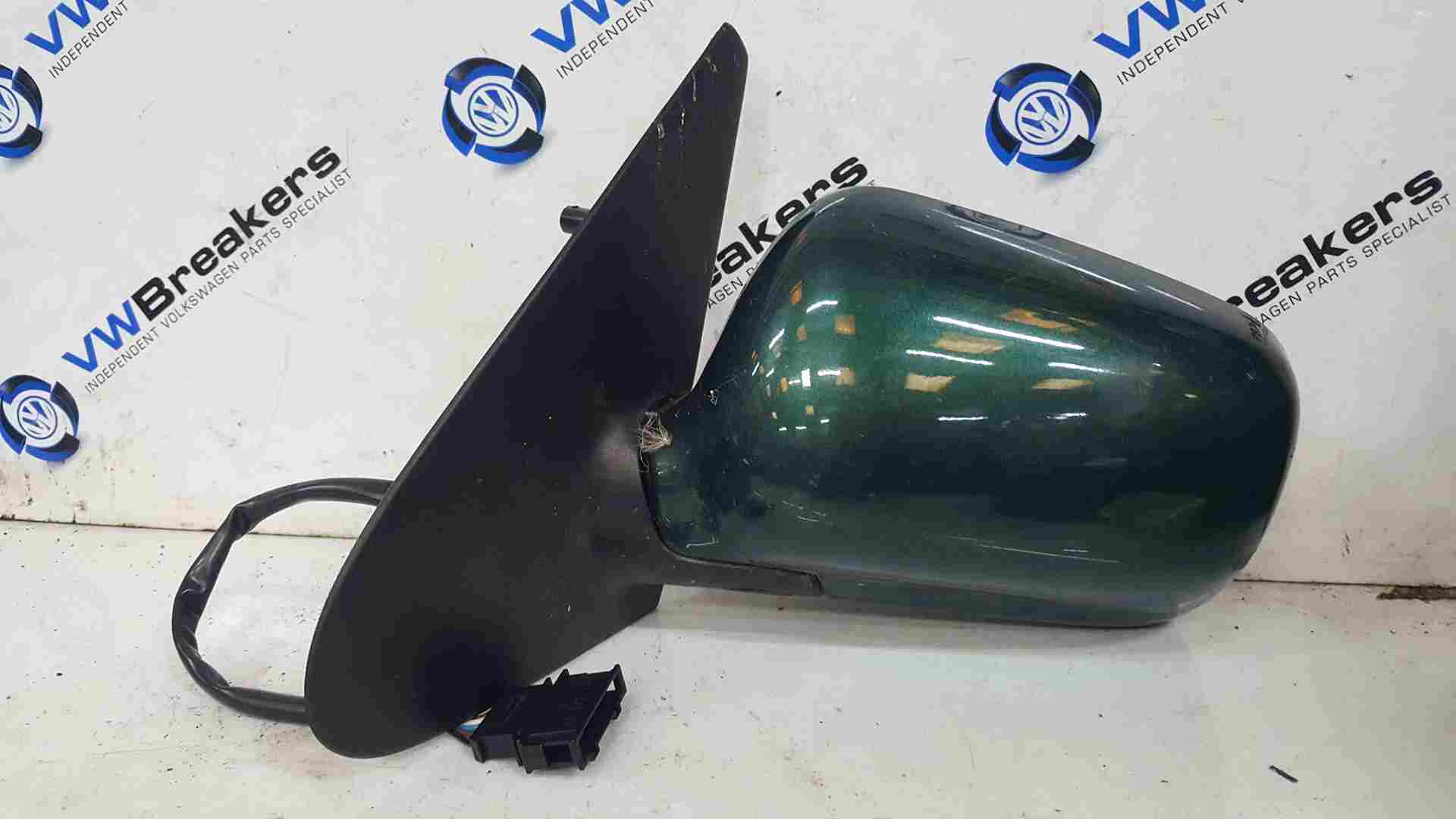 Volkswagen Polo 1995-1999 6N Passenger Ns NSF Wing Mirror Green Lc6m