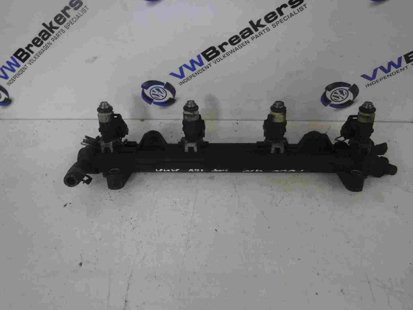 Volkswagen Polo 2003-2006 9N 1.4 16v Petrol Fuel Injectors + Rail BBZ