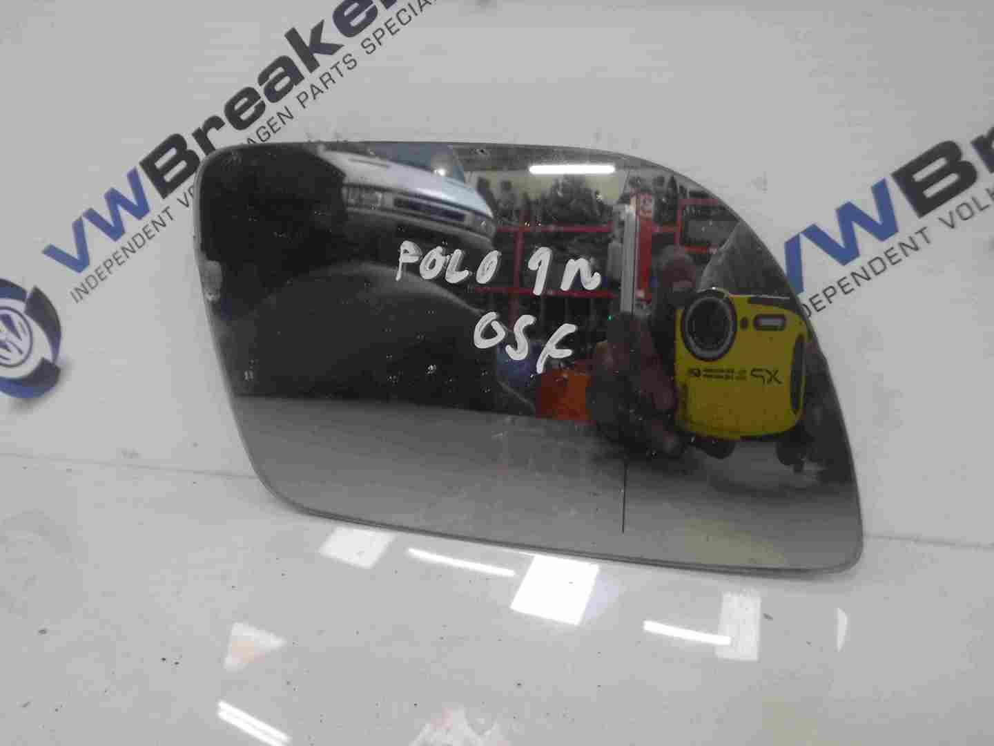 Volkswagen Polo 2003-2006 9N Drivers OS Wing Mirror Glass