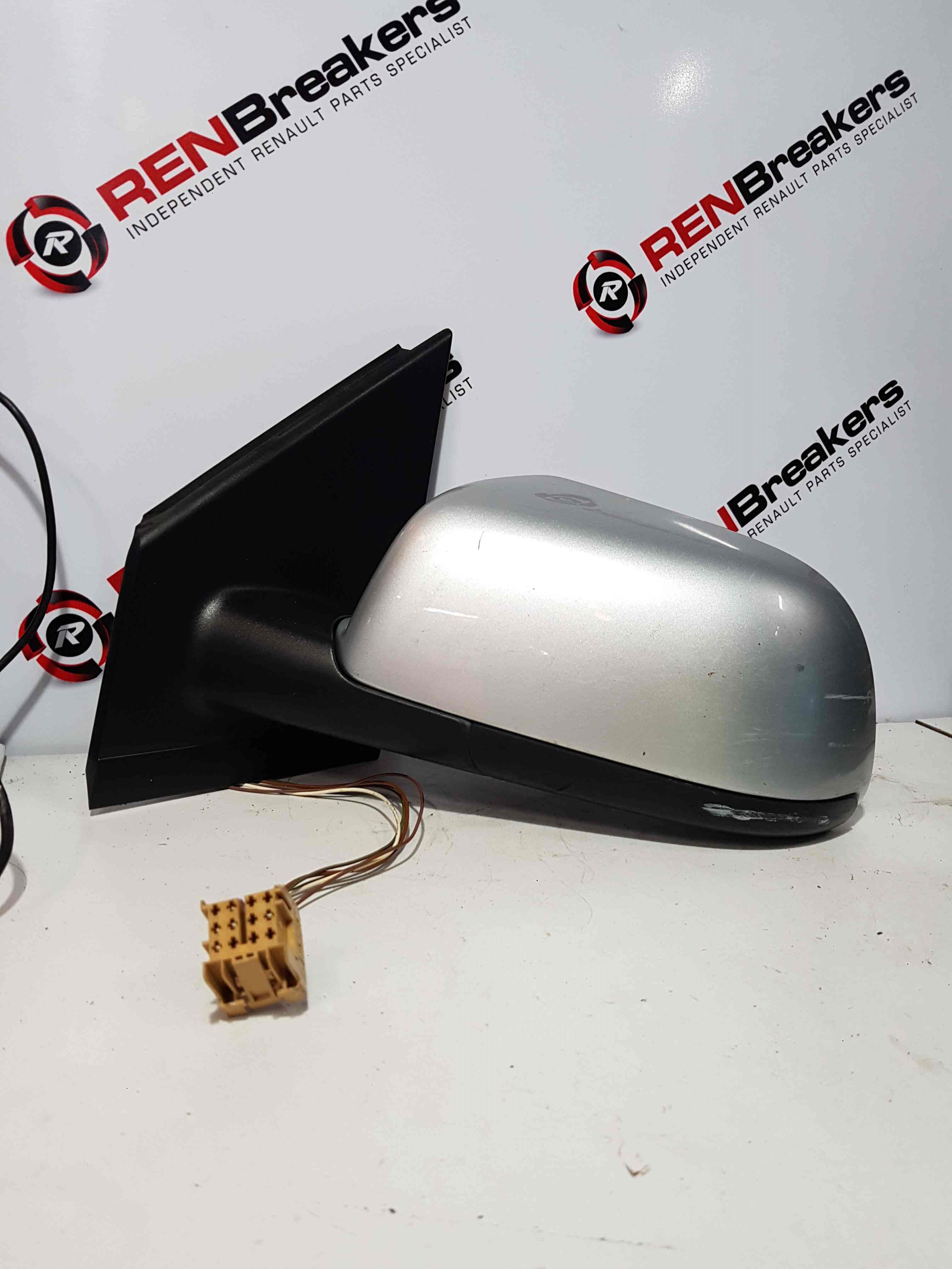 Volkswagen Polo 2003-2006 9N Passenger Ns Wing Mirror Silver La7w