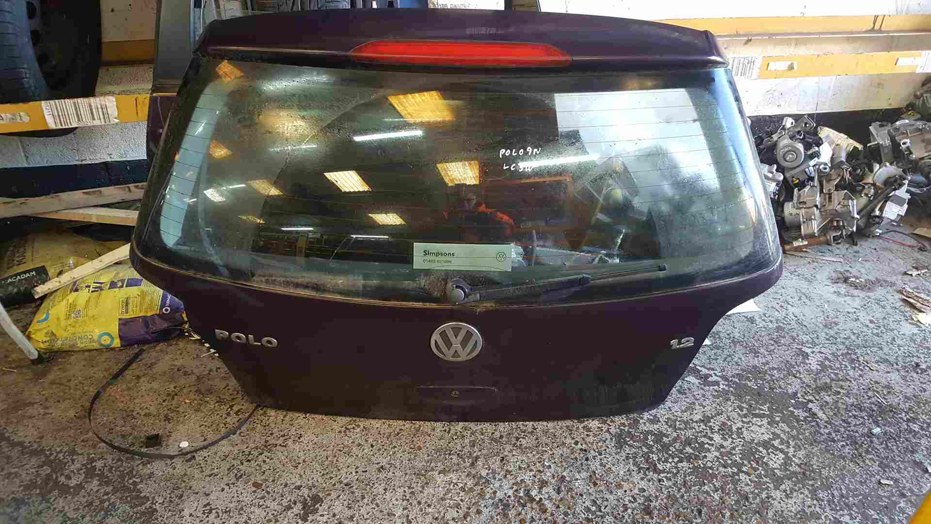 Volkswagen Polo 2003-2006 9N Rear Tailgate Boot Purple Lc3w Rosewood