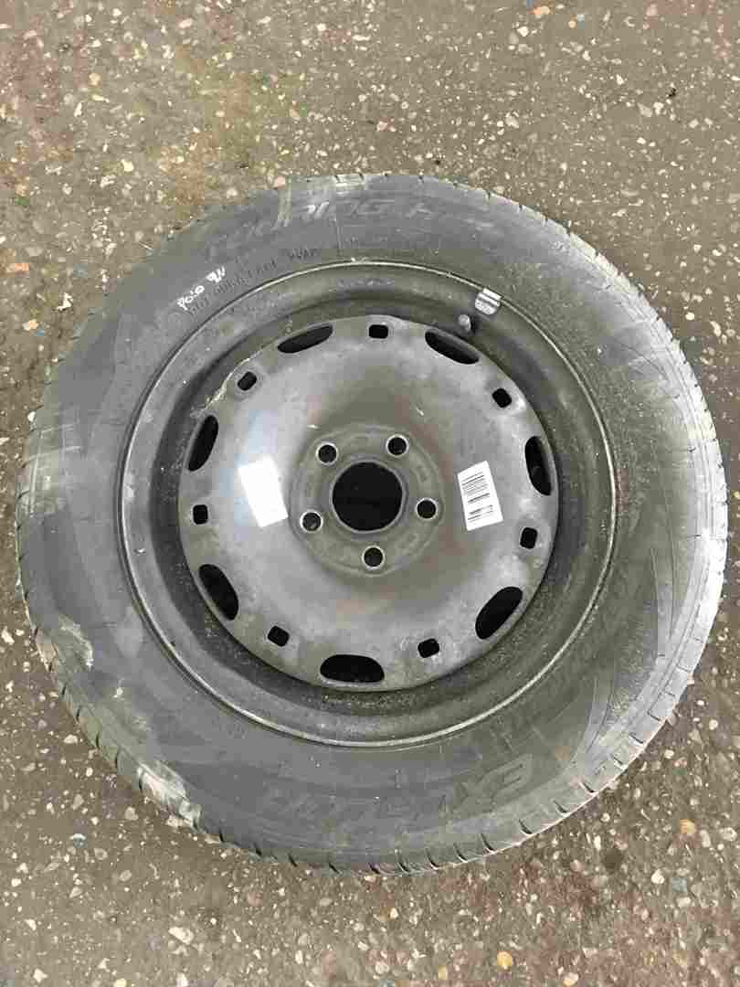 Volkswagen Polo 2003-2006 9N Steel Wheel Rim + Tyre 165 70 14 6mm