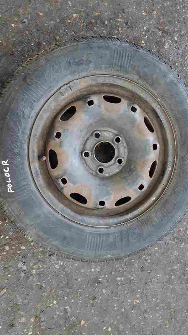 Volkswagen Polo 2009-2014 6R Steel Wheel RIM + Tyre 175 70 14 5Mm 3/5