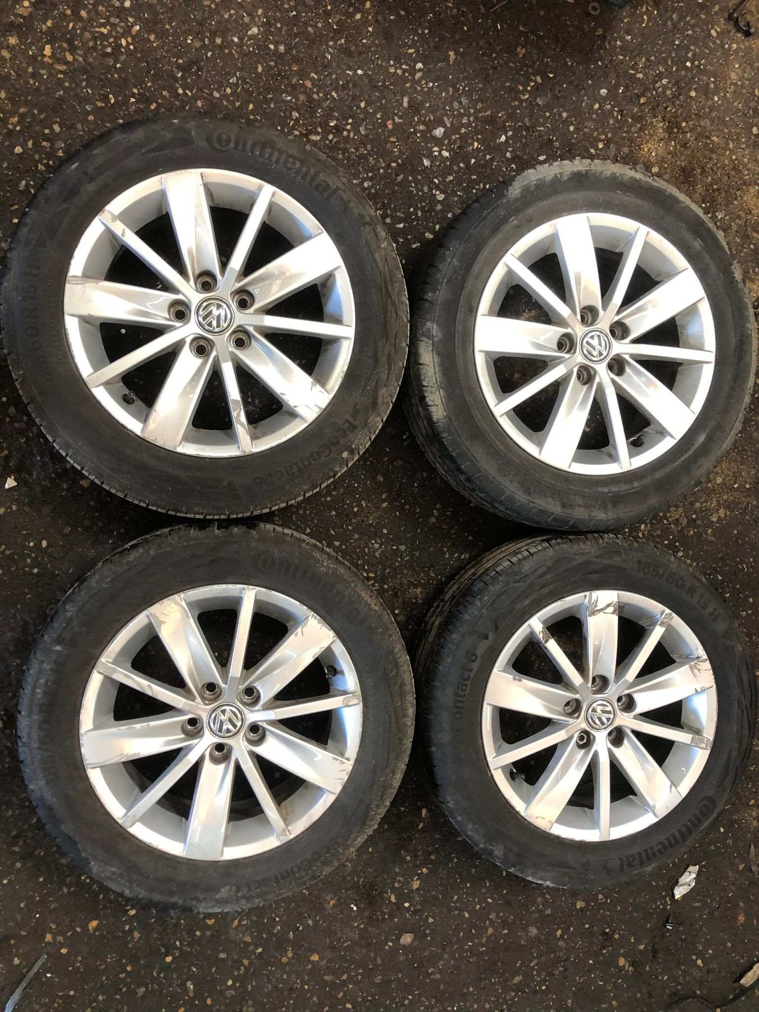 Volkswagen Polo 6C 2014-2017 Borbet Alloy Wheels + Tyres SET X4 15Inch 6C0601025