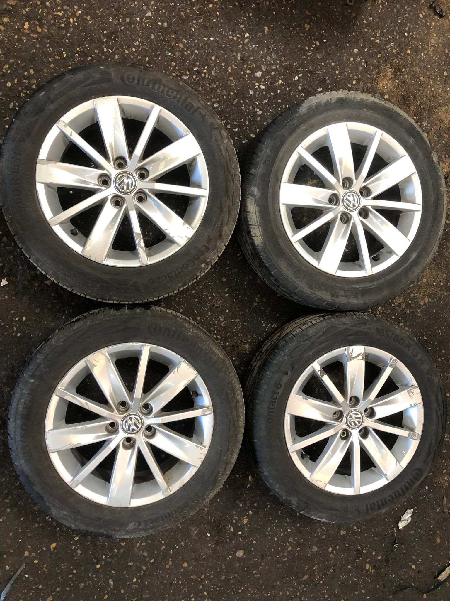 Volkswagen Polo 6C 2014-2017 Borbet Alloy Wheels + Tyres SET X4 15Inch 6C0601025