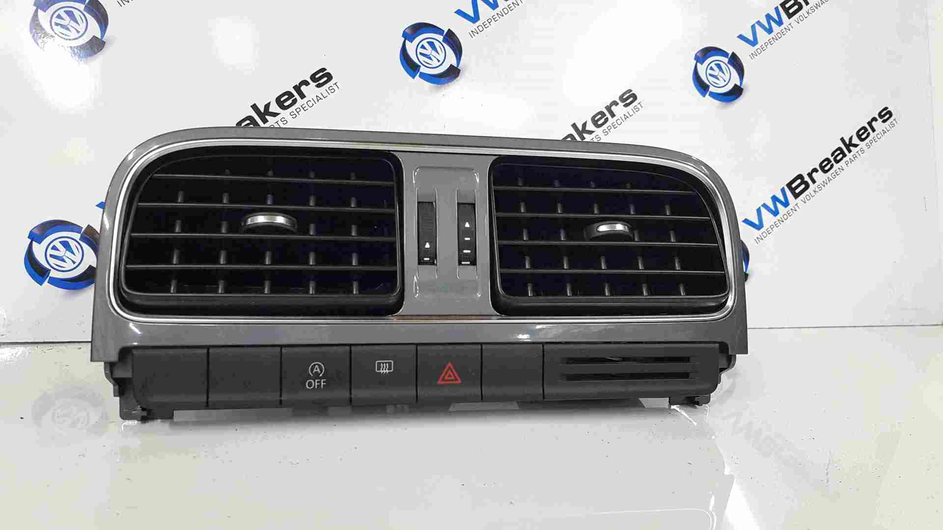 Volkswagen Polo 6C 2014-2017 Centre Heater Vent Gloss Grey 6C0819728