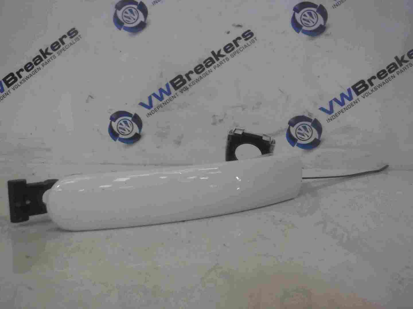 Volkswagen Polo 6C 2014-2017 Drivers OSF Front Exterior Door Handle White LC9A