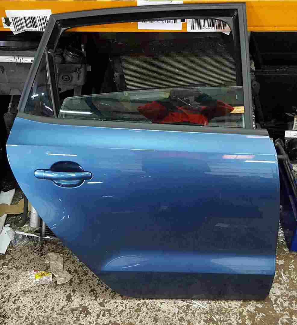 Volkswagen Polo 6C 2014-2017 Drivers OSR Rear Door Blue LD5L
