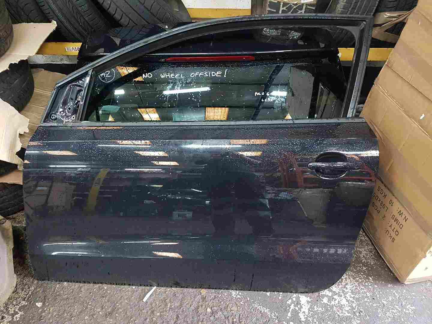 Volkswagen Polo 6C 2014-2017 Passenger NSF Door Drivers Front Black Lc9x 3Dr